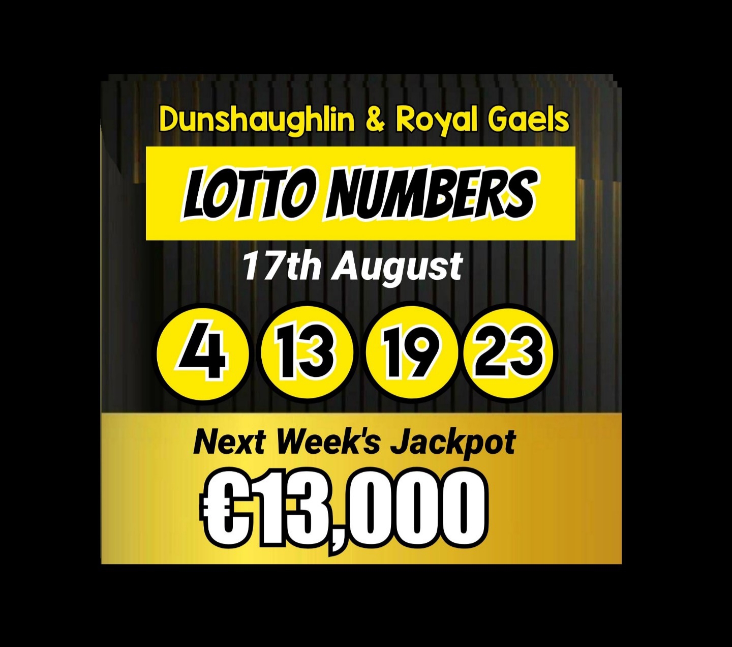 Lotto results for saturday the on sale 17th of august