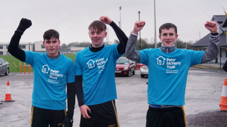 Well done lads – over £3700 raised for Peter McVerry Trust