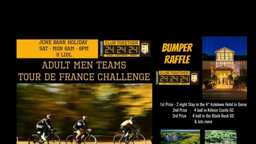 36 Hour Tour De France with Bumper Raffle