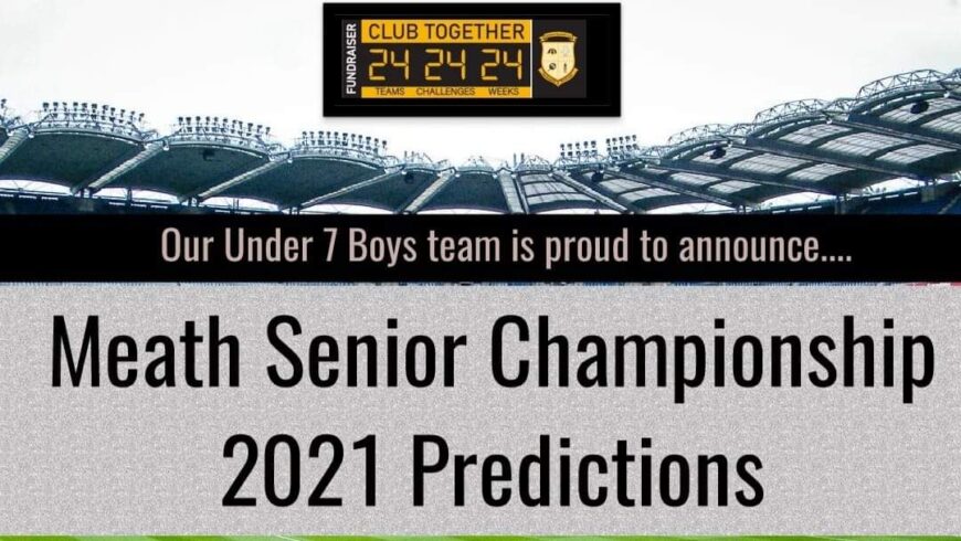 Meath Senior Championship Predictor, Would you like to enter.