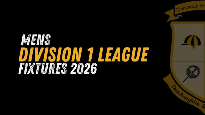 Men’s Division 1 League Fixtures 2026